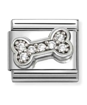 Charms Nomination Composable Silver kość z białymi cyrkoniami 33030452.jpg